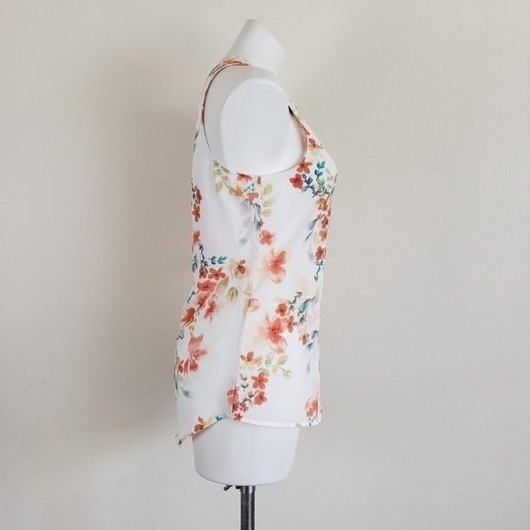 sanctuary Floral Print Buttoned Top, Size L - Picture 2 of 6
